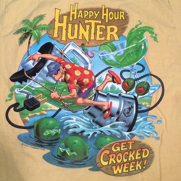 Vintage Caribbean Soul crop T-shirt L 2002 - Picture 1 of 8